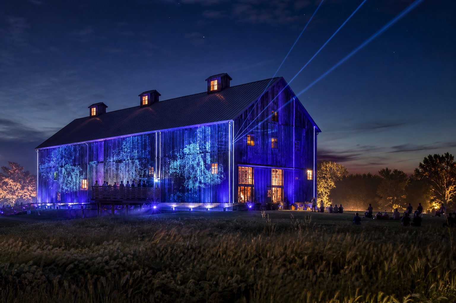 Concept of an immersive lighting installation